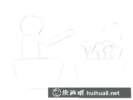 小女孩玩耍彩铅插画 小女孩玩耍彩铅插画