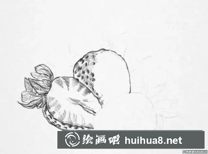 素描画草莓