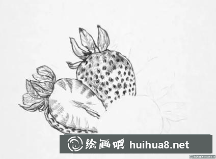 素描画草莓