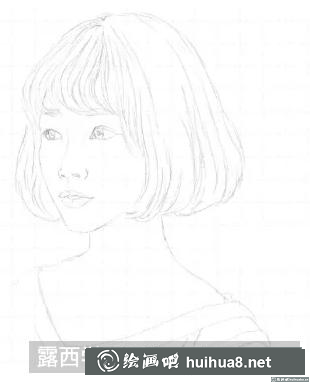 素描头发的画法