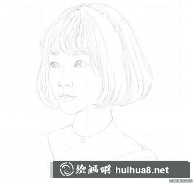 素描头发的画法