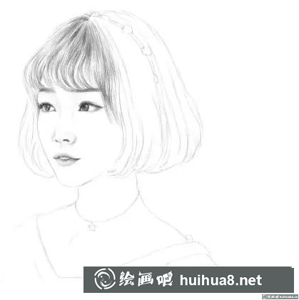 素描头发的画法