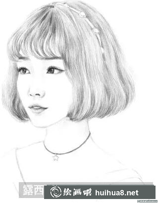 素描头发的画法
