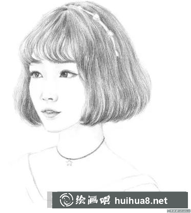 素描头发的画法