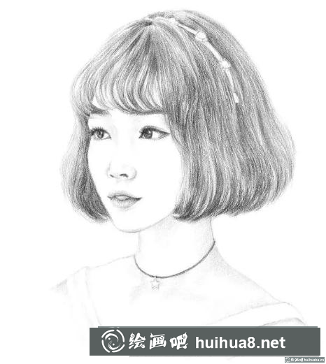 素描头发的画法