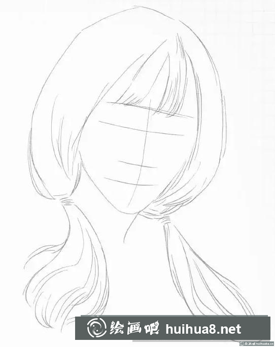 素描画双马尾女孩 素描画双马尾女孩