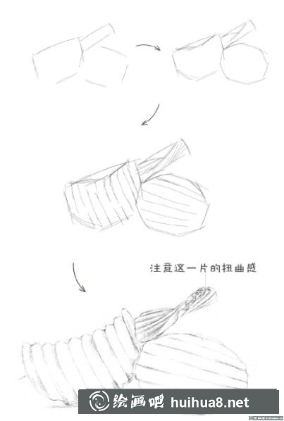 怎么画薯片