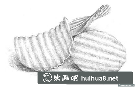 怎么画薯片
