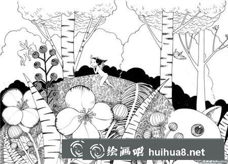 钢笔画