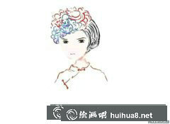 插画教程：画Q版小神婆步骤