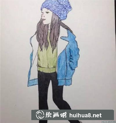 时尚女孩的画法 时尚女孩的画法