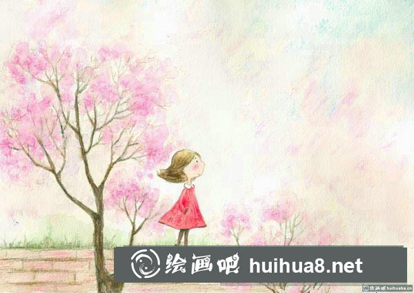 春天来咯插画