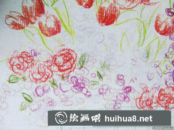 一盆蔷薇花插画