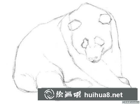 素描画大熊猫