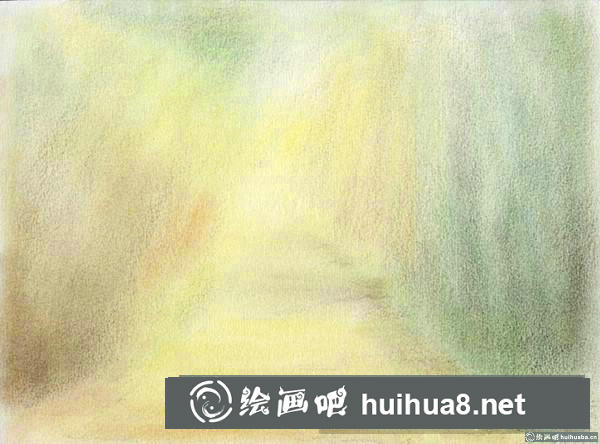 林荫小路插画