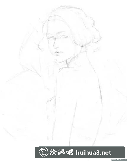 素描画外国美女 素描画外国美女
