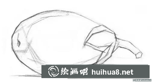 素描画茄子