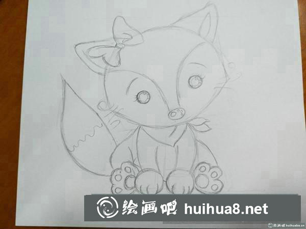 萌狐狸插画