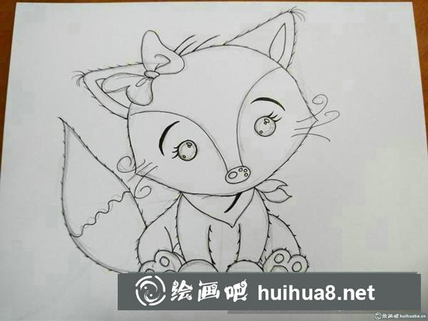 萌狐狸插画
