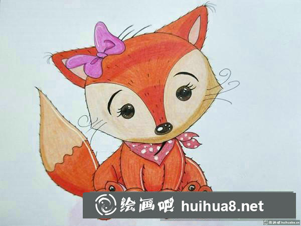 萌狐狸插画