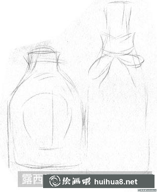 素描画洋酒瓶 素描画洋酒瓶
