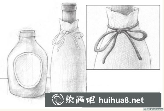 素描画洋酒瓶 素描画洋酒瓶