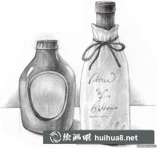 素描画洋酒瓶 素描画洋酒瓶