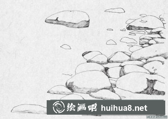 钢笔画江边 钢笔画江边