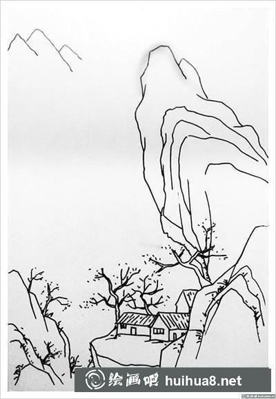 风景钢笔画