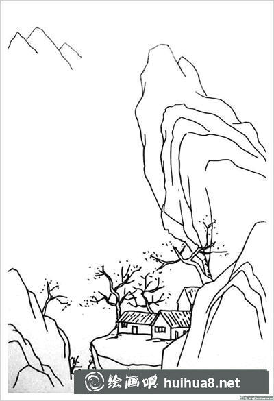 风景钢笔画