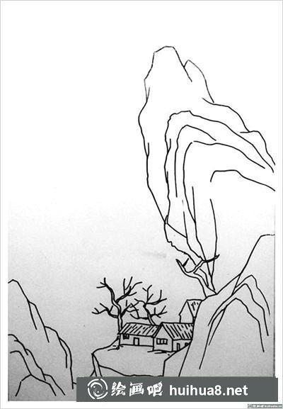 风景钢笔画
