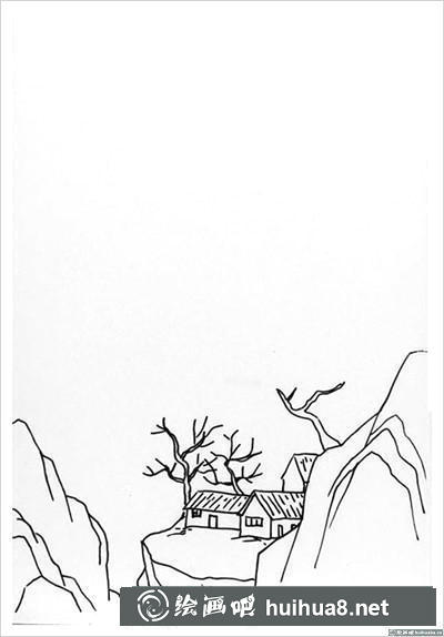 风景钢笔画