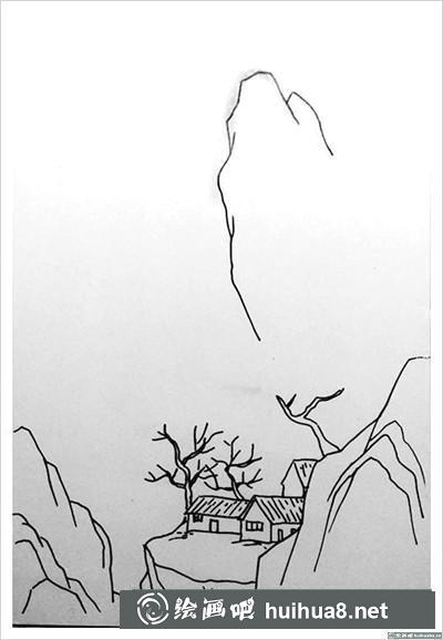 风景钢笔画
