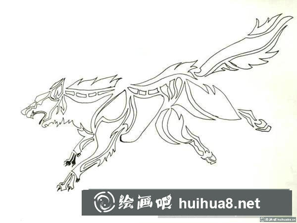 狼插画
