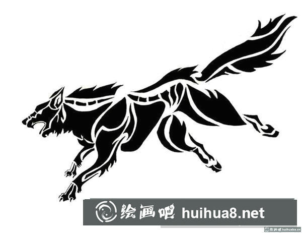 狼插画
