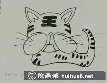 小老虎儿童画