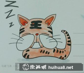 小老虎儿童画