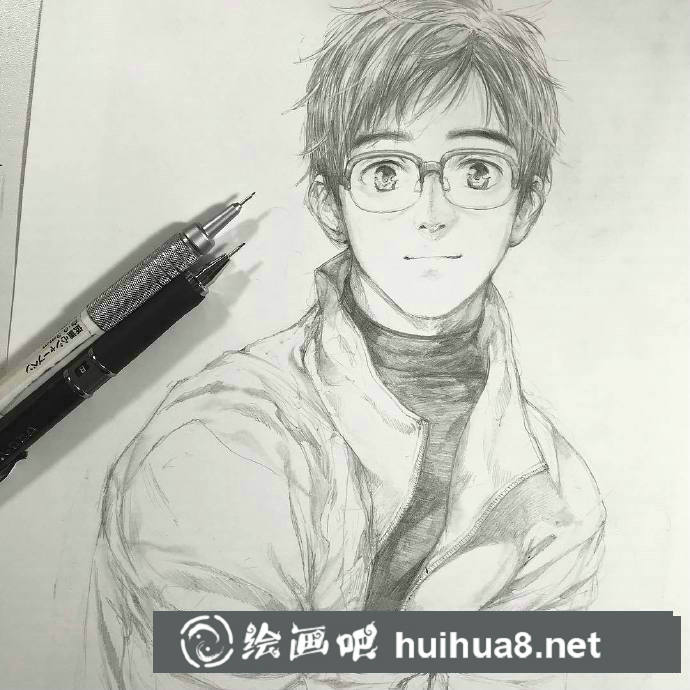 帅气小哥哥漫画线稿1