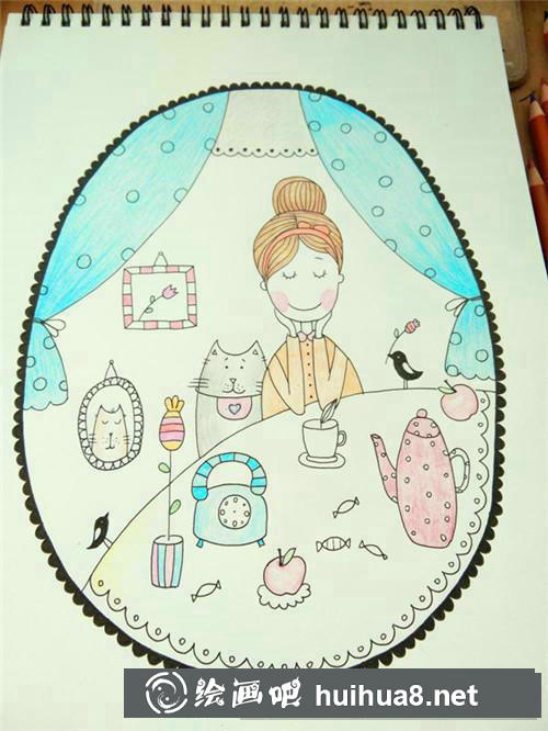 惬意周末插画 惬意周末插画