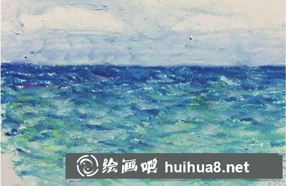 儿童画大海