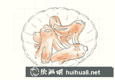 小香肠儿童画