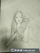 水彩画教程森系女孩绘画技巧