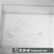 水彩画教程神奈川冲浪里浪