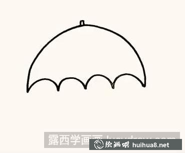 简笔画雨伞 简笔画雨伞