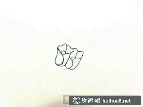 玫瑰花束简笔画 玫瑰花束简笔画