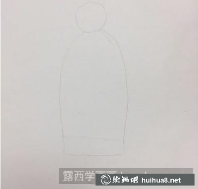 大衣女孩的画法