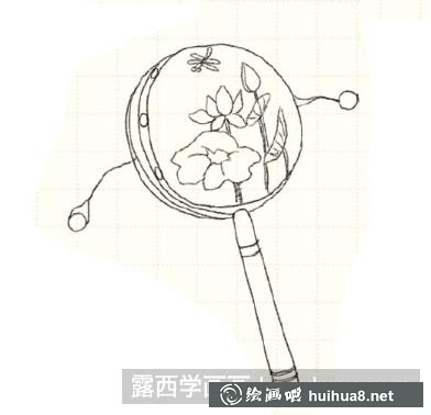 拨浪鼓儿童画