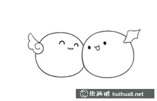 双子座的简笔画教程