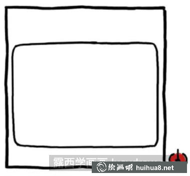 怎么画电视机