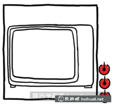 怎么画电视机
